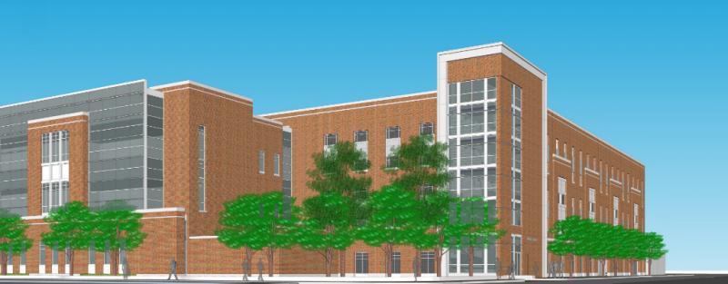 Included in the plans is a 75,000-square-foot, 300-car parking garage attached to the court building.